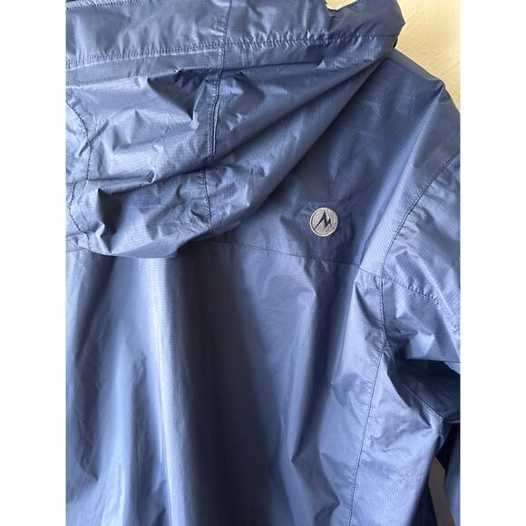 Men's Marmot Rain Jacket with Hood, in Navy Blue Sz XXXL - Picture 7 of 7